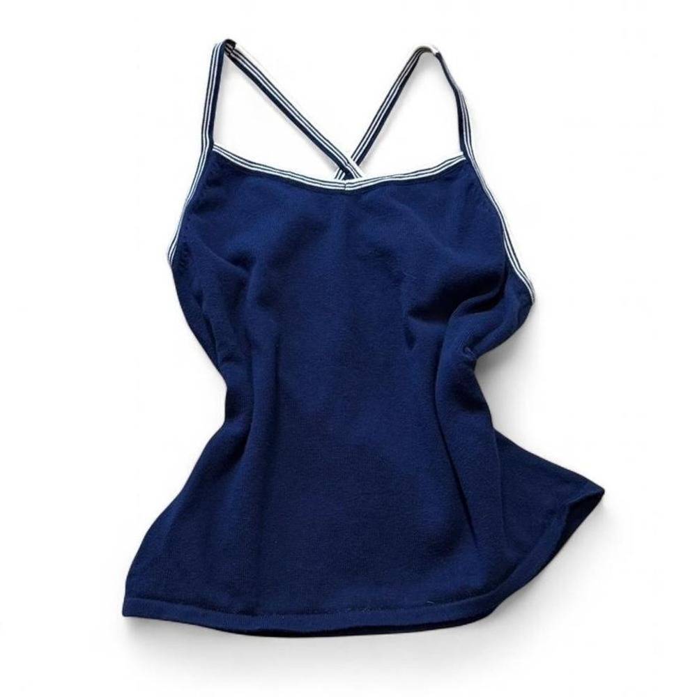 Y2K iDoll Navy Blue Knit Tank Top, Women's Size L